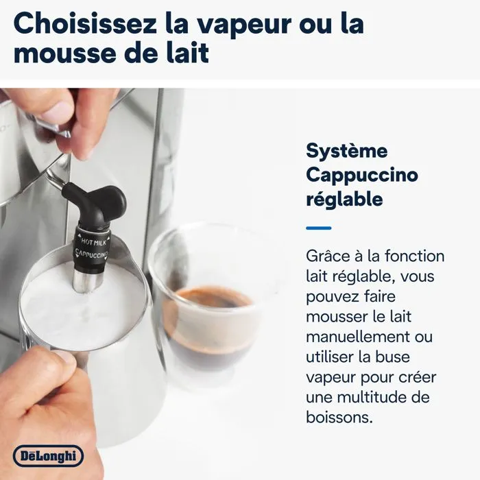 DeLonghi Máquina Espresso Dedica EC685.M Plateado 3 DeLonghi Máquina Espresso Dedica EC685.M Plateado 3