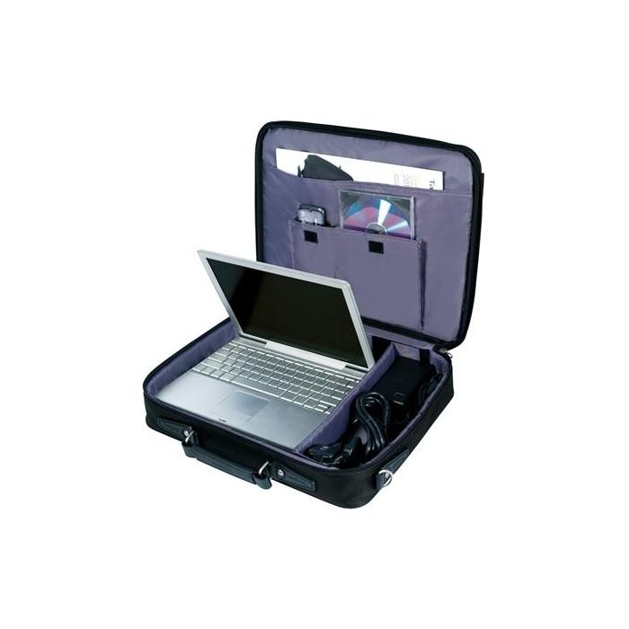Targus Notepac Maleta Protectora para Portátil 15.4"-16" Poliéster Koskin Acolchada con Bolsillos Organizadores y Correa Hombro 1