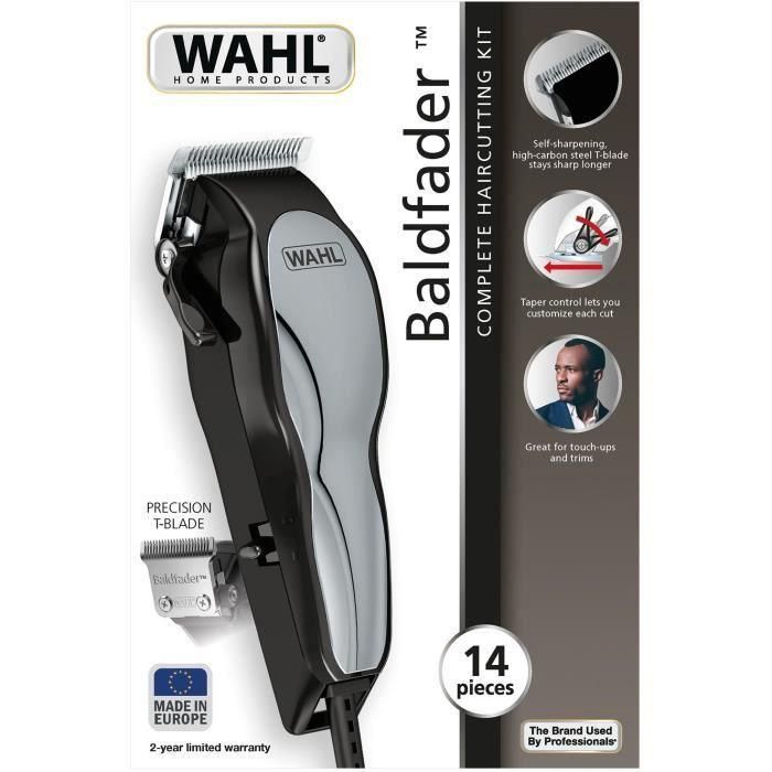 Wahl Cortapelos Baldfader 20107-0460 - 14 Piezas, Corte 1-13mm, Cuchillas Autoafilables, Motor Potente - Ideal para Cortes Cortos y Diseño 2 Wahl Cortapelos Baldfader 20107-0460 - 14 Piezas, Corte 1-13mm, Cuchillas Autoafilables, Motor Potente - Ideal para Cortes Cortos y Diseño 2