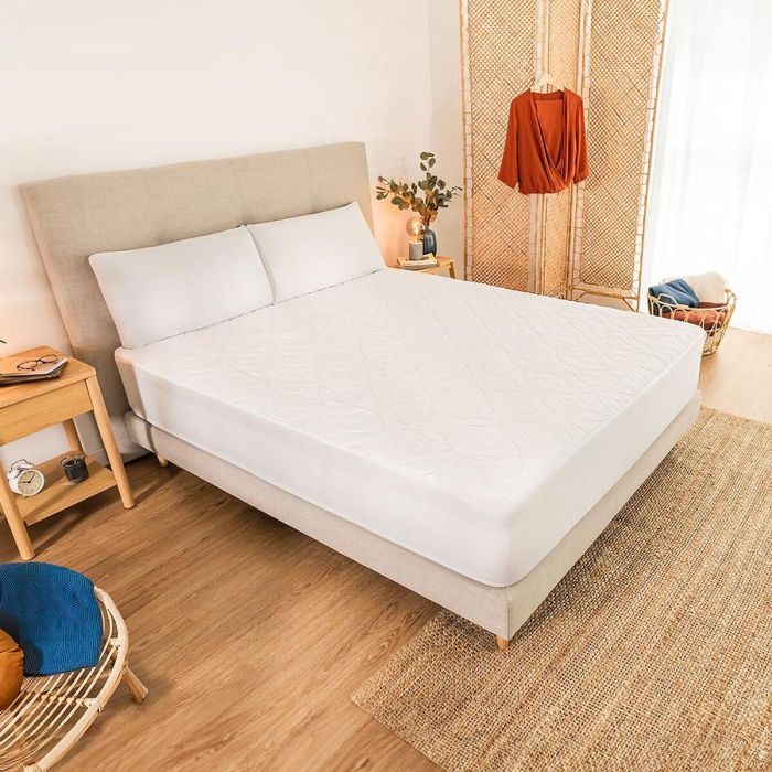 Cecotec Protector de colchón Flow ProtectMattress 1000 CloudSense 150x200cm algodón blanco 5 Cecotec Protector de colchón Flow ProtectMattress 1000 CloudSense 150x200cm algodón blanco 5