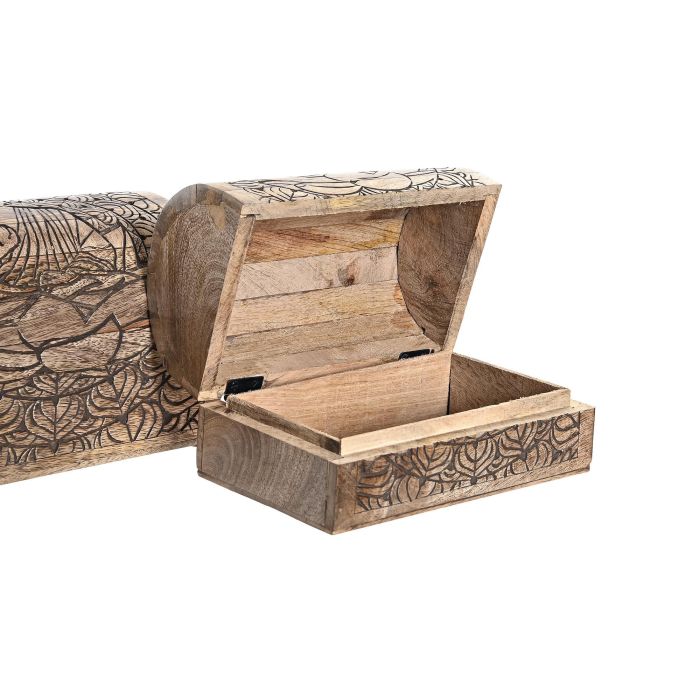 DKD Home Decor India8 Joyero Oriental Buda Madera de Mango Acabado Natural Marrón Oscuro 23 x 15 x 15 cm Set de 2 2 DKD Home Decor India8 Joyero Oriental Buda Madera de Mango Acabado Natural Marrón Oscuro 23 x 15 x 15 cm Set de 2 2