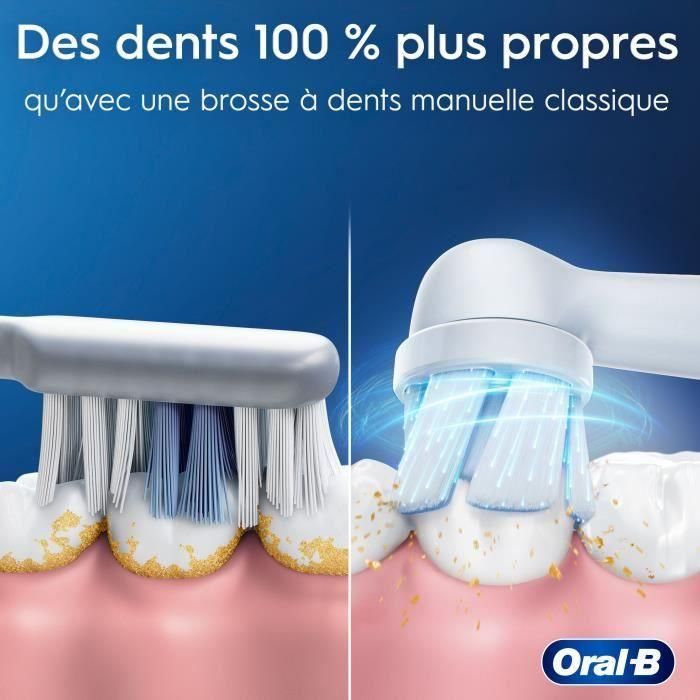 Cepillo de dientes eléctrico - ORAL B - Serie iO2 - Verde bosque + Estuche de viaje 2 Cepillo de dientes eléctrico - ORAL B - Serie iO2 - Verde bosque + Estuche de viaje 2