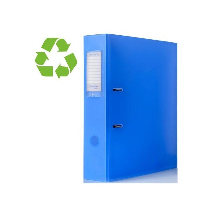 Archivador Palanca A.2000 Archirrado Pp A4 70Mm Transluc.Azul (Set de 8)