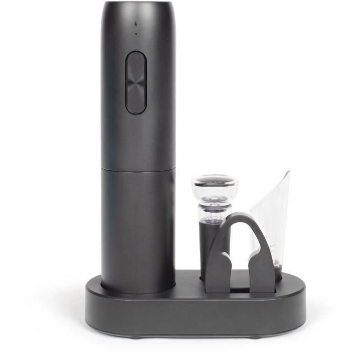 Livoo GS159 Set de vino eléctrico recargable Universal, 5 accesorios, funciona por presión, abre hasta 30 botellas. Livoo GS159 Set de vino eléctrico recargable Universal, 5 accesorios, funciona por presión, abre hasta 30 botellas.