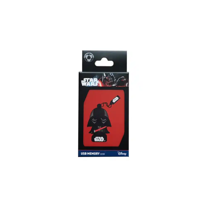 Wondee Star Wars Darth Vader Llavero Pendrive USB 32GB con Adaptador USB C 4