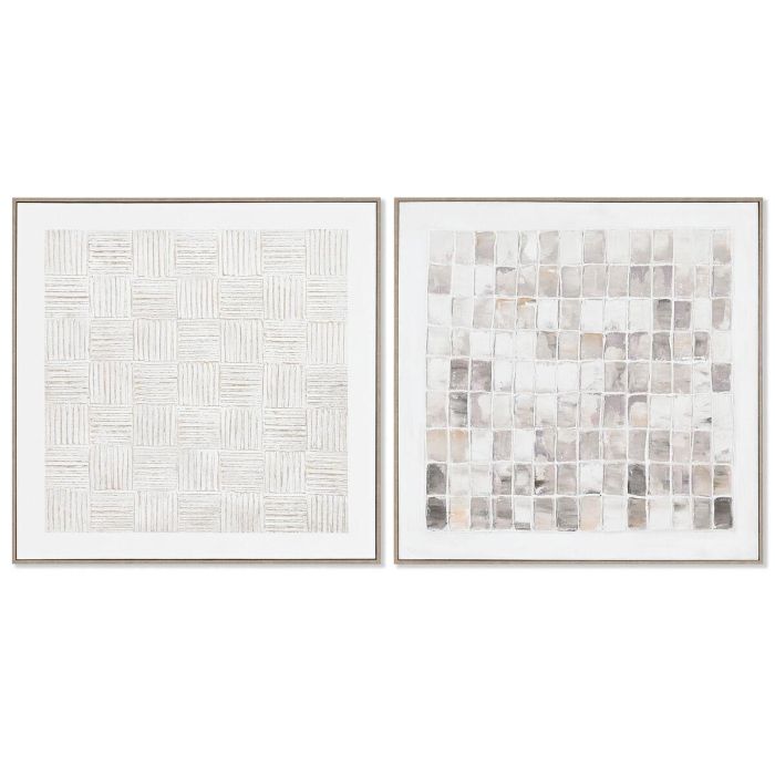Cuadro Urban DKD Home Decor Beige Blanco 4.5 x 81.5 x 82.5 cm (2 Unidades) Cuadro Urban DKD Home Decor Beige Blanco 4.5 x 81.5 x 82.5 cm (2 Unidades)