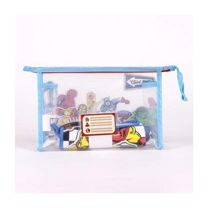 Cerdá Neceser de Viaje y Aseo Infantil para Accesorios, Diseño Avengers, Color Azul, 23.0 x 15.0 x 8.0 cm, para Niños +3 Años 1