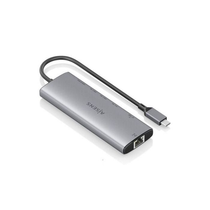 Docking USB Tipo-C Aisens ASUC-7P032-GR/ 1xHDMI/ 1xUSB/ 2xUSB Tipo-C/ 1xRJ45/ 1xLector Tarjetas/ Gris 1