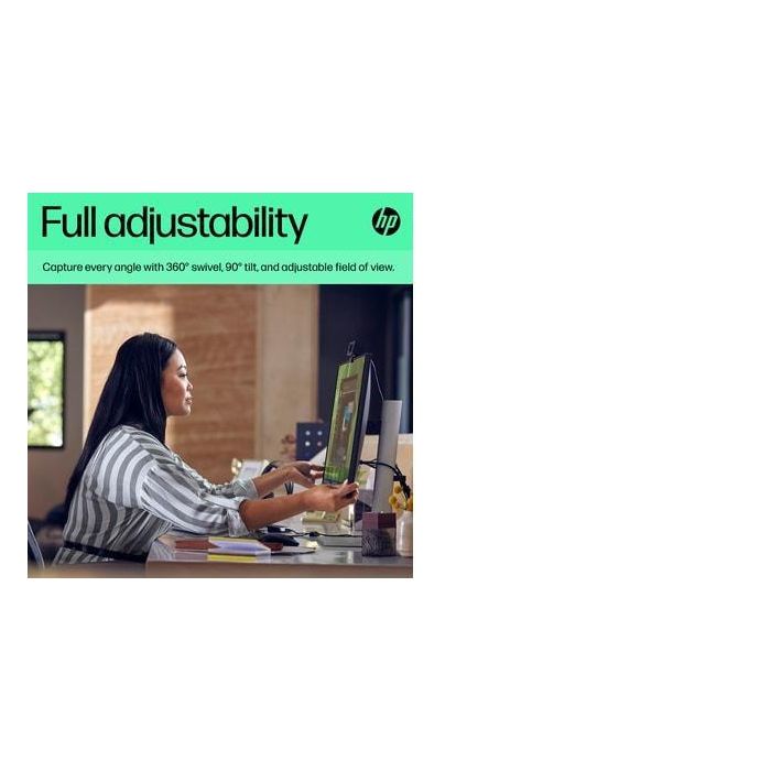 HP Webcam Video FHD 1080P, 30 FPS, Compatible con Windows Hello, Corrección Automática de Luz y Fondo, Micrófonos con Reducción de Ruido - 625 18 HP Webcam Video FHD 1080P, 30 FPS, Compatible con Windows Hello, Corrección Automática de Luz y Fondo, Micrófonos con Reducción de Ruido - 625 18