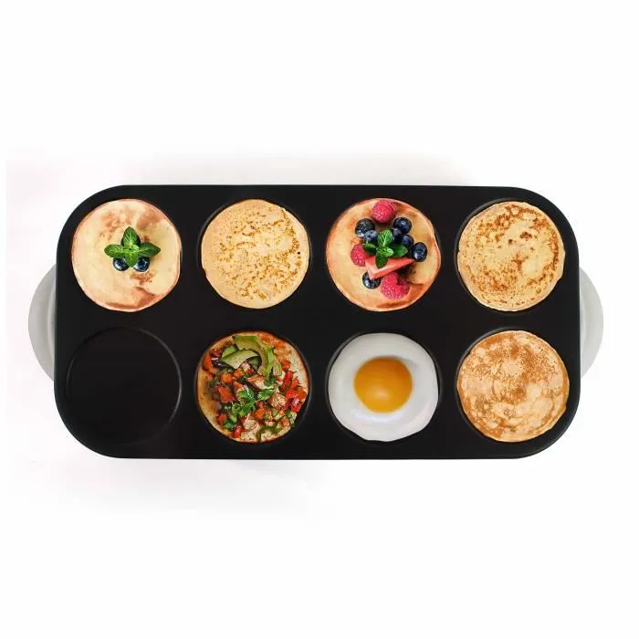 Livoo DOC186 Crepiere Eléctrica Maxi Crepes Party para 8 Personas - 1500W - Blanco 1 Livoo DOC186 Crepiere Eléctrica Maxi Crepes Party para 8 Personas - 1500W - Blanco 1