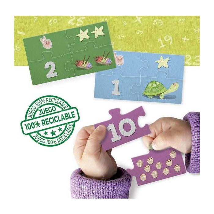 Educa Juego de Aprendizaje Aprender es Divertido Los Números con 40 Piezas Encajables, Didáctico para Niños y Niñas de 3 a 5 Años 1