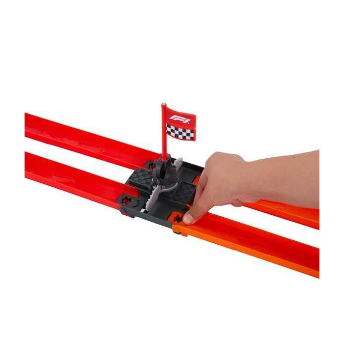 Pista hot wheels racing f1 reto de la parrilla de salida. incluye 2 vehiculos. 4
