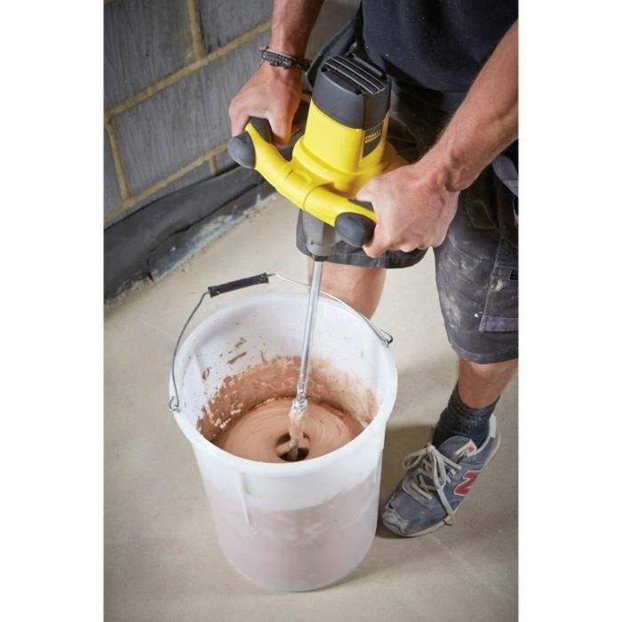 Stanley Fatmax FME190-QS Mezclador Pintura 1600W, 80 Nm, Velocidad Variable, Hélice M14 140mm para Mortero y Yeso 2 Stanley Fatmax FME190-QS Mezclador Pintura 1600W, 80 Nm, Velocidad Variable, Hélice M14 140mm para Mortero y Yeso 2