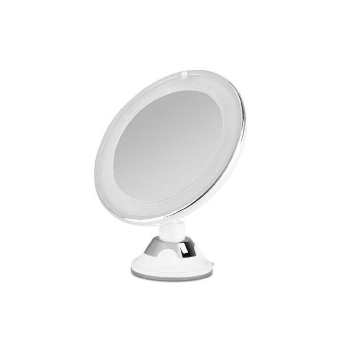 Orbegozo ESP 1010 Espejo Cosmético de Pared con Luz LED, Aumento 10X, Ø17cm, Ventosa Ajustable, Orientación 360º Orbegozo ESP 1010 Espejo Cosmético de Pared con Luz LED, Aumento 10X, Ø17cm, Ventosa Ajustable, Orientación 360º