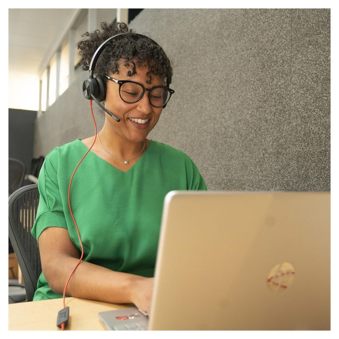 HP Auriculares Estéreo Blackwire C8225-M USB-C/A Certificado para Teams Negro