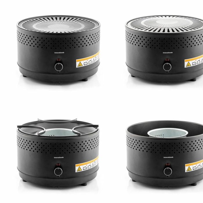 Barbacoa de Carbón sin Humo Portátil CleanQ InnovaGoods 7 Barbacoa de Carbón sin Humo Portátil CleanQ InnovaGoods 7