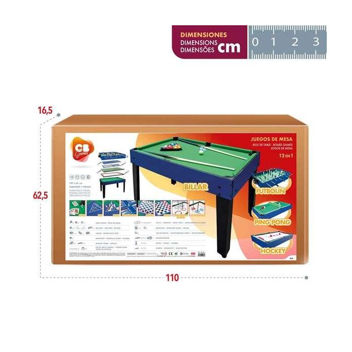 Mesa multijuegos 12 en 1 - 107x61 cm 4 Mesa multijuegos 12 en 1 - 107x61 cm 4