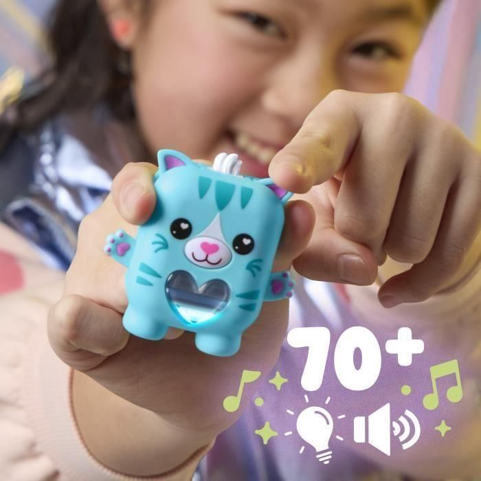 Nano-mals Pawtricia la gatita azul, compañera electrónica, más de 70 reacciones, juguete interactivo de bolsillo para niñas y niños. 4 Nano-mals Pawtricia la gatita azul, compañera electrónica, más de 70 reacciones, juguete interactivo de bolsillo para niñas y niños. 4