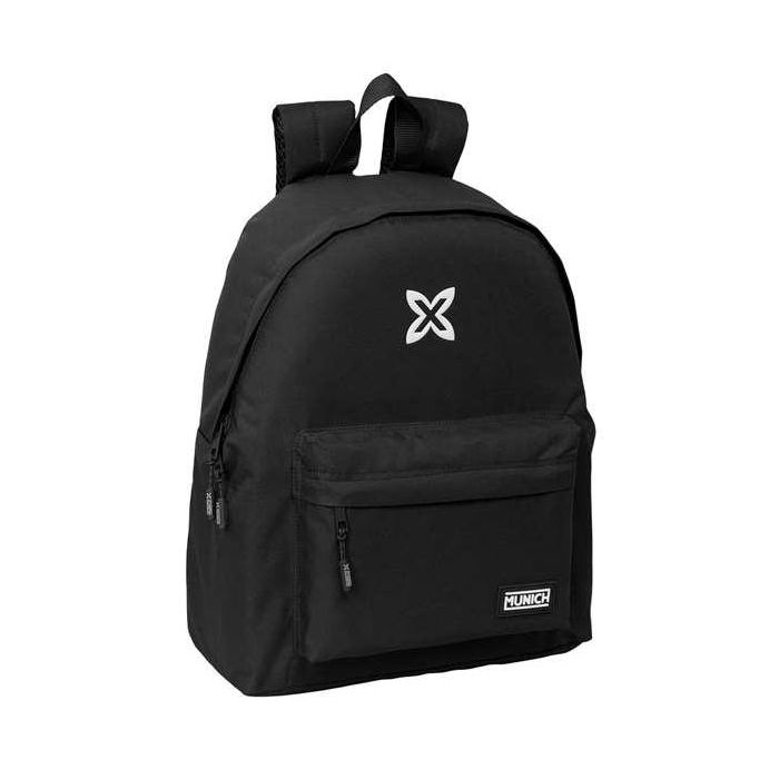Safta Mochila Munich Basicos Negro 33x42x15 cm 0 Safta Mochila Munich Basicos Negro 33x42x15 cm 0