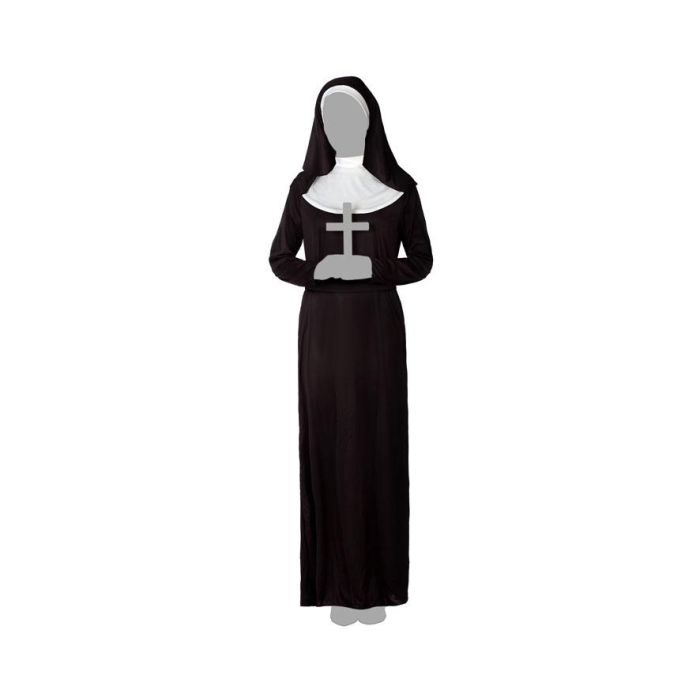 Disfraz Monja Mujer Adulto Negro XL 2 Disfraz Monja Mujer Adulto Negro XL 2
