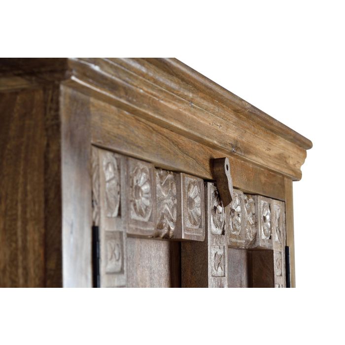 Giner y Colomer Armario de Madera de Mango 180 x 100 x 45 cm con Detalles Esculpidos a Mano 2