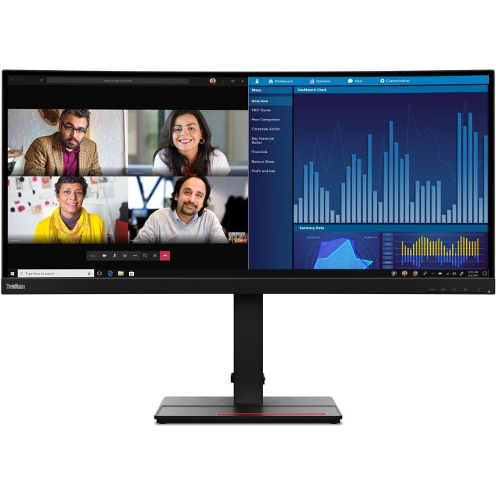 Lenovo Monitor ThinkVision P34w-20 34" UWQHD IPS Curvo 4ms 60Hz USB-C HDMI DP Negro