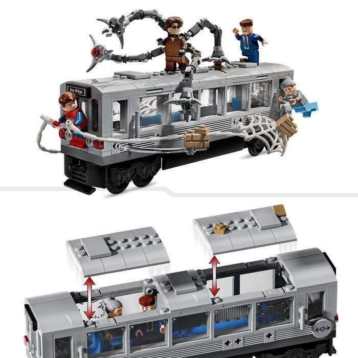 LEGO 76321 Marvel Escena de tren de Spider-Man y Doctor Octopus - Juguete de construcción para niños de 9 años 2
