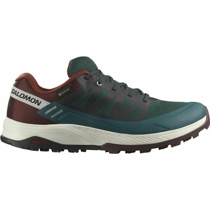 Zapatillas de Running para Adultos Salomon Outrise Burdeos Verde oscuro GORE-TEX Montaña 0 Zapatillas de Running para Adultos Salomon Outrise Burdeos Verde oscuro GORE-TEX Montaña 0