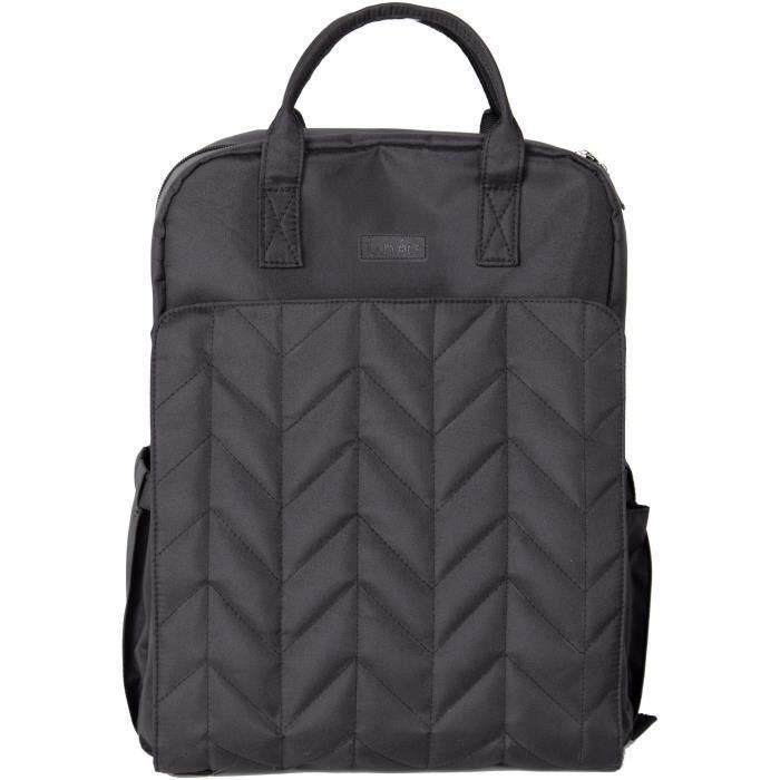 Bolso cambiador - TINEO - Forma mochila - Acolchado - Negro