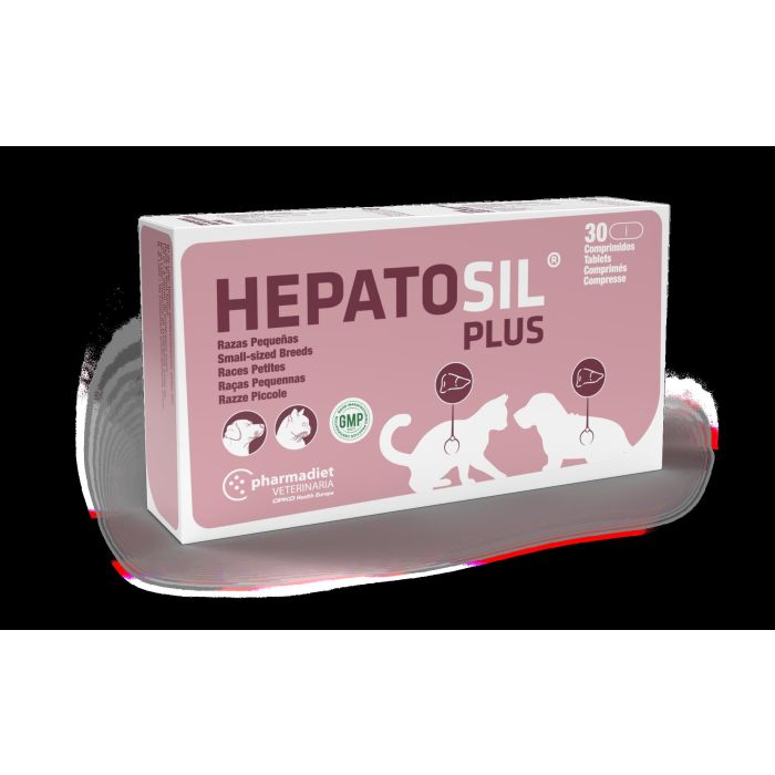Pharmadiet Hepatosil Plus Razas Pequeñas 30 Comprimidos, Suplemento Hepático para Perros y Gatos 1