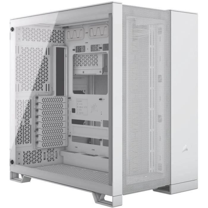 Corsair 6500D Airflow Caja PC Gaming Semitorre ATX Cristal Templado White con Flujo de Aire Optimizado para PC de Alto Rendimiento 1