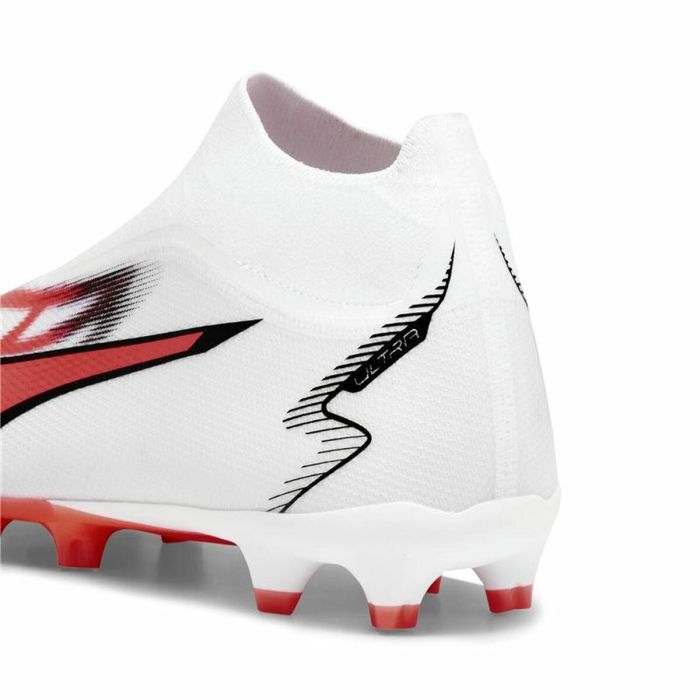 Botas de Fútbol para Adultos Puma Ultra Match+ Ll Fg/A Blanco Rojo 1 Botas de Fútbol para Adultos Puma Ultra Match+ Ll Fg/A Blanco Rojo 1
