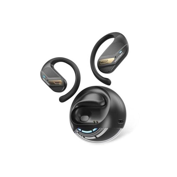 Auriculares Deportivos Bluetooth Vention Open Ear OpenBeat O12 NBUB0 con estuche de carga/ Negros