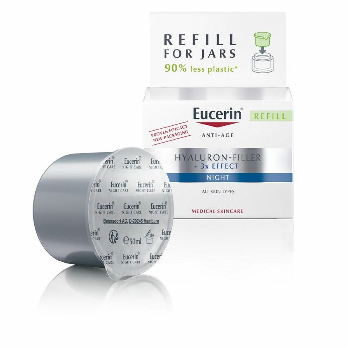 Eucerin HYALURON FILLER Noche Refill Crema Antiarrugas Antiedad para Mujer 50 ml