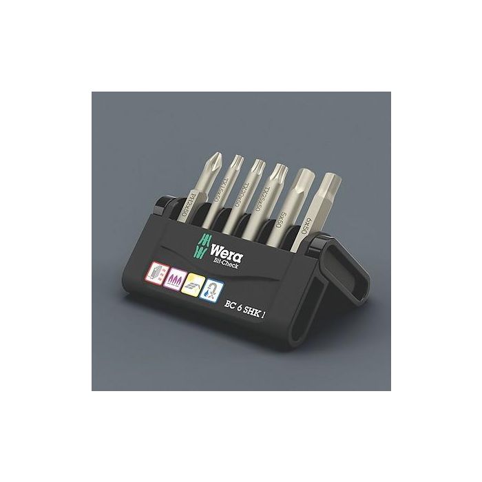 Wera 6 SHK 1 SB - Juego de 6 Puntas Phillips PH1 y Torx Plus TX15, TX20, TX25 con Funda de Transporte 2 Wera 6 SHK 1 SB - Juego de 6 Puntas Phillips PH1 y Torx Plus TX15, TX20, TX25 con Funda de Transporte 2