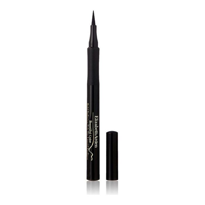 Elizabeth Arden BEAUTIFUL COLOR Delineador Líquido Punta Fieltro Negro. Definición Intensa, Larga Duración 24 Horas, Secado Rápido, Resistente al Agua 1,2 ml