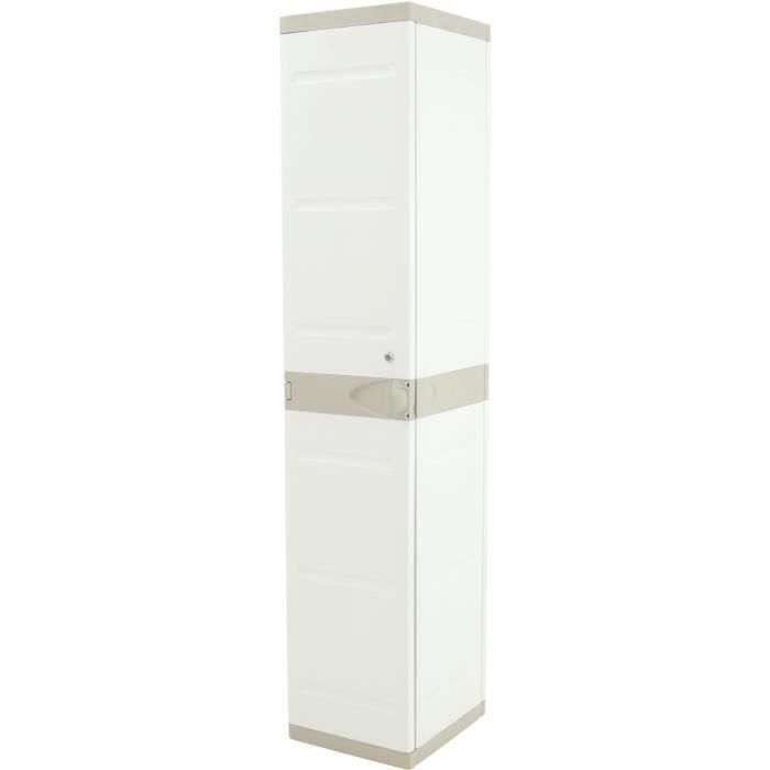 Plastiken Armario alto con 1 puerta y 2 baldas, 35 cm Plastiken Armario alto con 1 puerta y 2 baldas, 35 cm