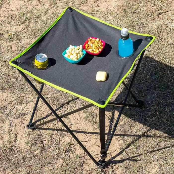 Mesa de Camping Textil Plegable con Funda Cafolby InnovaGoods 9 Mesa de Camping Textil Plegable con Funda Cafolby InnovaGoods 9
