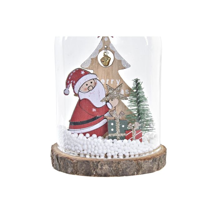 Decoracion Colgante Navidad Tradicional DKD Home Decor Natural Rojo 8 x 12 x 8 cm (6 Unidades) 2