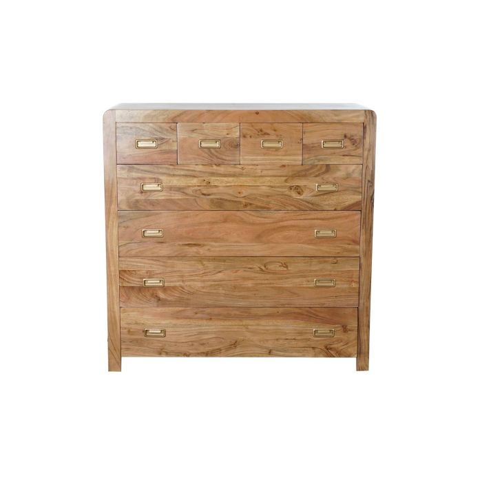 DKD Home Decor Cómoda Colonial 8 Cajones Madera Acacia Natural Dorado 110 x 45 x 108 cm 6 DKD Home Decor Cómoda Colonial 8 Cajones Madera Acacia Natural Dorado 110 x 45 x 108 cm 6