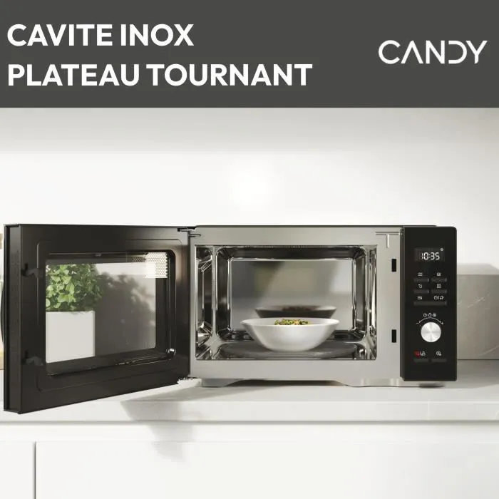 Candy CMGA31EDLB Microondas Grill - 31L - MO: 1000W - Grill: 1000W - Cavidad de Acero Inoxidable - Limpieza Automática 5