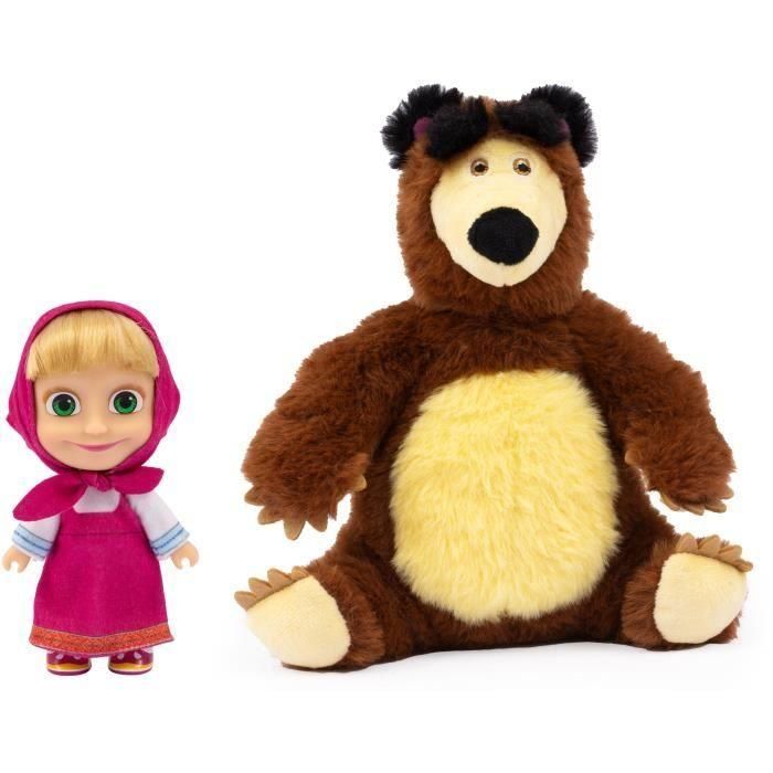 Caja de muñecas y peluches - MASHA Y EL OSO - Masha 12 cm y Michka 20 cm - a partir de 3 años - MHA21 2 Caja de muñecas y peluches - MASHA Y EL OSO - Masha 12 cm y Michka 20 cm - a partir de 3 años - MHA21 2