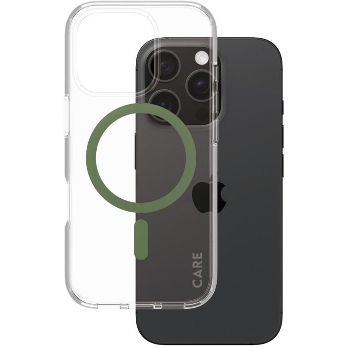 PanzerGlass CARE Case Flagship Green MagSafe para iPhone 16 Pro