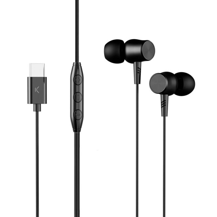 Auriculares de Botón KSIX Negro