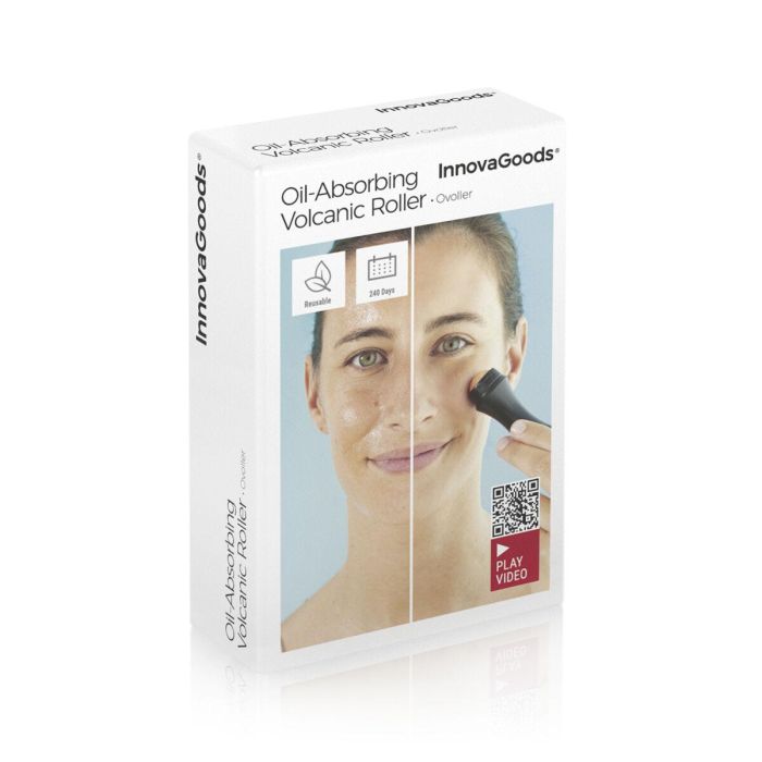Rodillo Facial Volcánico Matificante Ovoller InnovaGoods 1 Rodillo Facial Volcánico Matificante Ovoller InnovaGoods 1