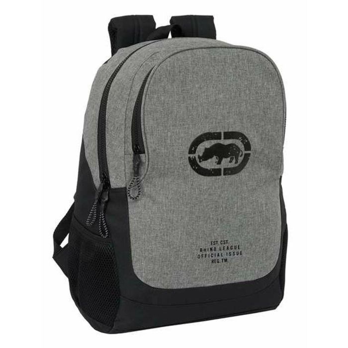 Mochila Escolar Eckō Unltd. Rhino Negro Gris 32 x 44 x 16 cm Mochila Escolar Eckō Unltd. Rhino Negro Gris 32 x 44 x 16 cm