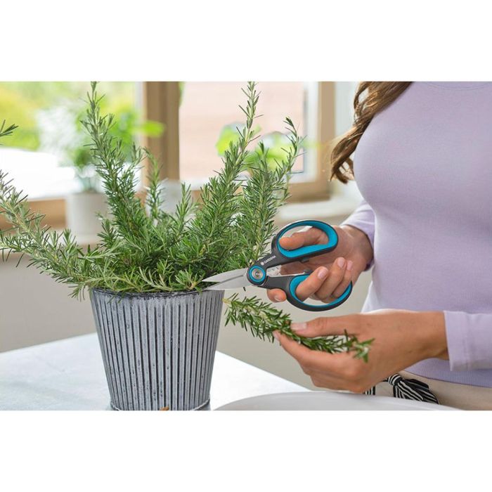 Gardena 12214-20 Tijera Herbcut para Hierbas Leñosas con Corte Bypass y Hojas de Precisión 1