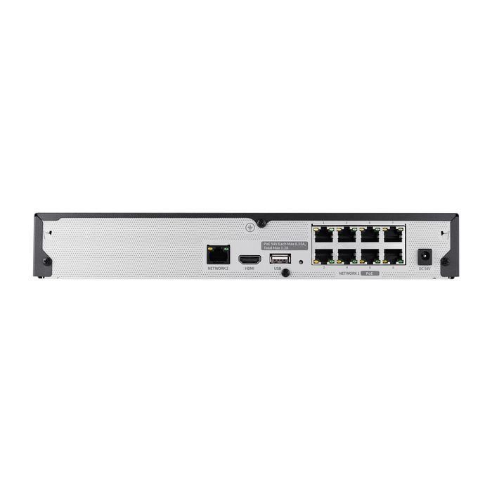 Hanwha Grabador de red NVR 4 canales, 8 puertos PoE 60Mbps HDMI/VGA H.265 1HDD. Wisenet serie A 3 Hanwha Grabador de red NVR 4 canales, 8 puertos PoE 60Mbps HDMI/VGA H.265 1HDD. Wisenet serie A 3