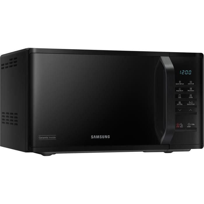 Samsung MG23K3513AK Microondas - 23L - Gril - Electrónica - 800W - 28.8 cm - Cavidad de cerámica Enamelo - Negro 4 Samsung MG23K3513AK Microondas - 23L - Gril - Electrónica - 800W - 28.8 cm - Cavidad de cerámica Enamelo - Negro 4