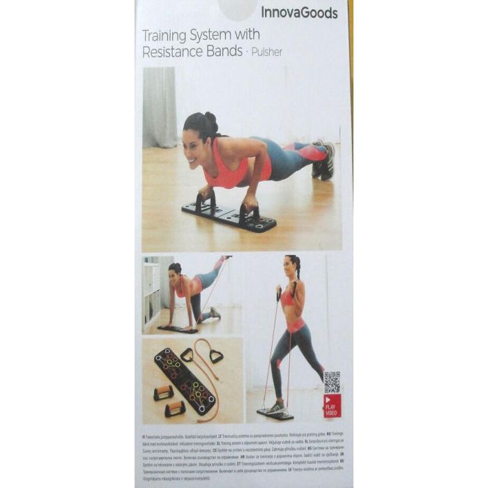 Sistema de Entrenamiento con Bandas de Resistencia y Guía de Ejercicios Pulsher InnovaGoods 12 Sistema de Entrenamiento con Bandas de Resistencia y Guía de Ejercicios Pulsher InnovaGoods 12